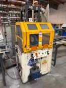 CTD W222L PNEUMATIC MITER CUT-OFF SAW, 20" BLADE, 90/45 DEGREE CAPACITY, 2300 RPM, METAL MESH