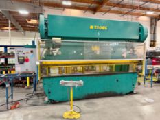 WYSONG 150-10 FLAT BED PRESS, 150 TON X 10' CAPACITY, 12" X 144" BED, 3" STROKE, 12" DIE SPACE,