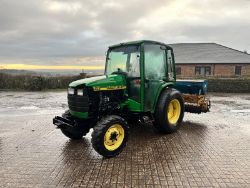 JOHN DEERE 4300 32HP 4WD COMPACT TRACTOR - REAR PTO - 4 WHEEL DRIVES