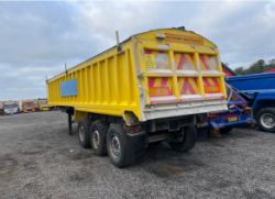 2007 WILCOX ALLOY TIPPING TRAILER WITH EASY SHEET