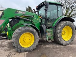 2019 JOHN DEERE 6145R TRACTOR - 50K HOURS - AIR CON - 10% BUYERS PREMIUM