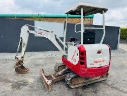 TAKEUCHI TB216 EXCAVATOR *EXPANDING TRACKS*C/W BUCKET*YEAR 2015*