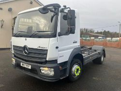 2017 17 MERCEDES-BENZ ATEGO 1323 13 TON CHASSIS CAB TIPPER HCV - 343K KM - EURO 6 - PTO