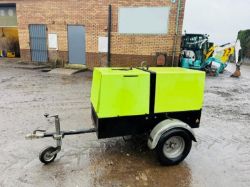 PRAMAC P11000 9KVA TOWABLE GENERATOR*SUPER SILENT*