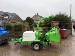 2008 GREENMECH EC15-23MT34 6” SINGLE AXLE WOOD CHIPPER *486 HOURS*