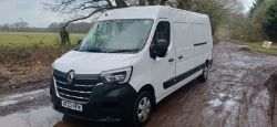 2023 23 RENAULT MASTER LM35 BUSINESS+ BLUE DCI PANEL VAN - 19K MILES - AIR CON - 1 KEY