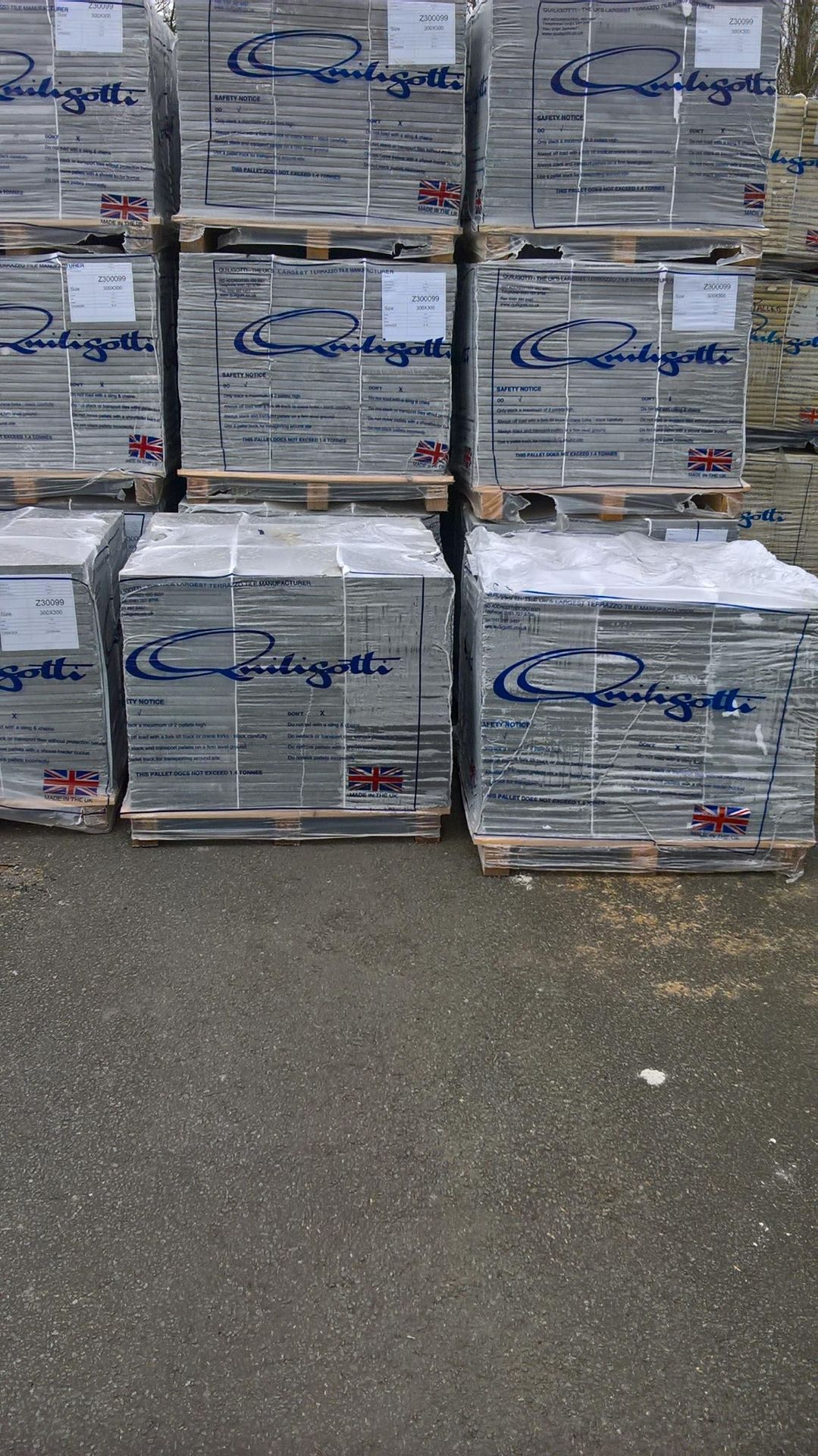 1 PALLET OF GREY TILE - Image 3 of 3