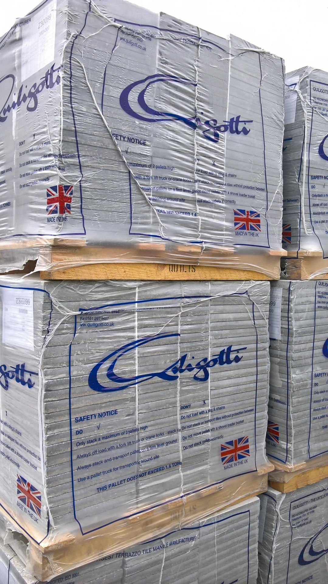 1 PALLET OF GREY TILE - Image 2 of 3