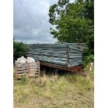 HERAS FENCING PANELS IN GOOD USEABLE CONDITION - APPROXIMATELY 35 PANELS *NO VAT*
