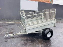 ROB ASTLEY SINGLE AXLE LOW TIP TRAILER *DROP DOWN SIDES*