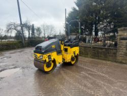 2013 BOMAG BW80AD-5 800MM TWIN DRUM VIBRATING ROLLER *1688 HOURS*