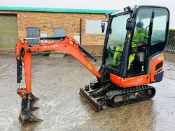 KUBOTA KX016-4 EXCAVATOR *C/W BUCKET *YEAR 2013* *2212 HOURS*