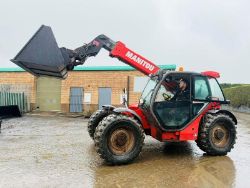 MANITOU MLT 741 TURBO TELEHANDLER *AG SPEC* *C/W NEW BUCKET*