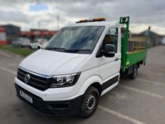 2022 22 VOLKSWAGEN CRAFTER DROPSIDE VAN - 73K MILES - AIR CON - L2