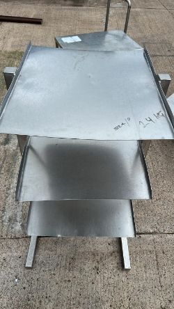 STAINLESS STEEL MULTI-TIERED INDUSTRIAL METAL RACK