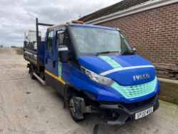 2020 20 2020 IVECO DAILY 50-160 CREW CAB TIPPER VAN - 116K MILES - EX COUNCIL