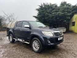 12 MONTHS MOT! 2013 13 TOYOTA HILUX INVINCIBLE D-4D 4X4 DCB PICK UP - 149K MILES