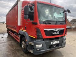 2017 17 MAN TGM 18.250 SLEEPER CAB CURTAIN SIDE HCV - EURO 6 - 428K KM