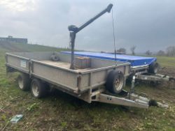 I FOR WILLIAMS 12FT X 6.5 TRAILER *C/W HIAB* *NO VAT*