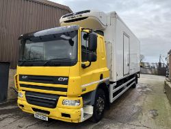 2013 63 PLATE DAF CF 65.250 18 TON FRIDGE WITH TAIL LIFT AND SIDE DOOR - 628000 KM *NO VAT*