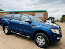 2013 63 FORD RANGER LIMITED 4X4 TDCI PICK UP - 155K MILES - BLUETOOTH - AIR CON