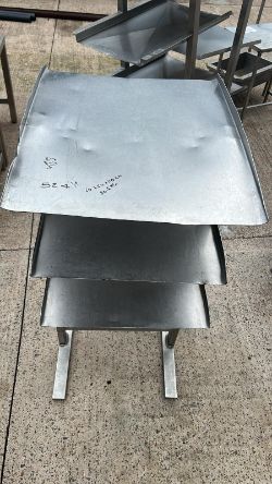 STAINLESS STEEL MULTI-TIERED INDUSTRIAL METAL RACK