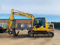 2012 KOMATSU PC130-8 EXCAVATOR*C/W ROTATING SELECTOR GRAB