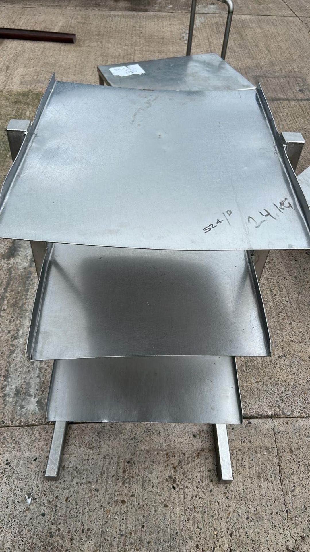 STAINLESS STEEL MULTI-TIERED INDUSTRIAL METAL RACK