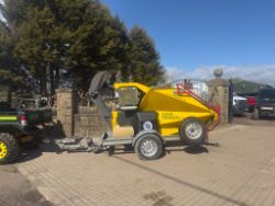 2012 TS INDUSTRIE SUPER PREMIUM 35 DR 6” DIESEL SINGLE AXLE WOOD CHIPPER