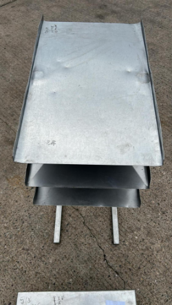 STAINLESS STEEL MULTI-TIERED INDUSTRIAL METAL RACK