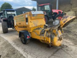 PUTZMEISTER SINGLE AXLE CONCRETE PUMP WITH BUILT IN AIR COMPRESSOR