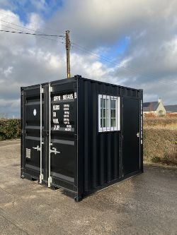 UNUSED 9FT CONTAINER - SIDE DOOR & WINDOW