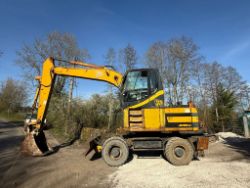 2003 JCB JS160W HIGH CAB WHEELED EXCAVATOR *9539 HOURS*