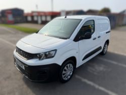 2021 21 PEUGEOT PARTNER PROFESSIONAL L1 BHDI PANEL VAN - 50K MILES - 3 SEATS - AIR CON - EURO 6