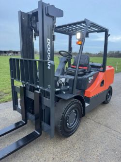 2017 DOOSAN 5 DIESEL FORKLIFT TRUCK *12% BP*