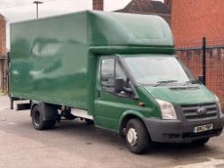 2012 12 FORD TRANSIT T350 100 RWD LUTON VAN - 334K MILES