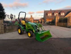2023 JOHN DEERE 2026R 4WD COMPACT TRACTOR WITH FRONT LOADER AND BUCKET - 321 HOURS!
