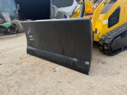 NEW/UNUSED 2025 CAPTOK MINI SKIDSTEER 43” HYDRAULIC TILTING SNOW PLOUGH BLADE