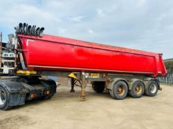 SCHMITZ TRI AXLE BULK TIPPING TRAILER *C/W EASY SHEET*