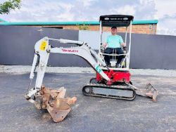 TAKEUCHI TB215R MINI EXCAVATOR*YEAR 2019*C/W 3 BUCKETS*