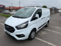 2021 71 FORD TRANSIT CUSTOM 300LEADER EBLUE PANEL VAN - 116K MILES - AIR CON - 1 KEY