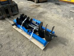 NEW/UNUSED GIYI POSTHOLE BORER SKIDSTEER BUNDLE