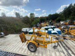 SINGLE AXLE WINCH TRAILER *LUNETTE RING HITCH*