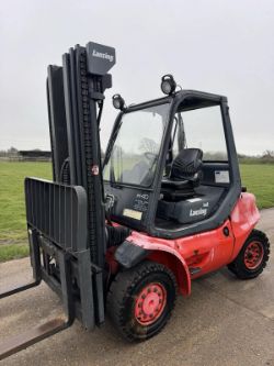 LINDE H40D 4 TONNE DIESEL FORKLIFT TRUCK SIDE SHIFT TRIPLE MAST *12% BP*