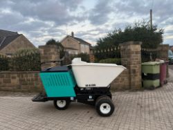 NEW/UNUSED 2026 CAPTOK CK-XL1300 1300KG SWIVEL SKIP TWIN WHEELED PEDESTRIAN DUMPER