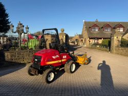 2017 SHIBAURA CM374 4WD OUTFRONT RIDE ON MOWER WITH MUTHING FLAIL DECK *1602 HOURS*