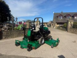 2010 RANSOMES HR6010 4WD 3 GANG ROTARY RIDE ON BATWING MOWER *3006 HOURS*