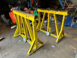 2021 FSM 50 TON TRAILER STANDS AXLE STANDS X2