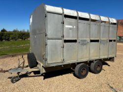 CATTLE TRAILER WITH RAMP AND INSIDE DIVIDERS *NO VAT*