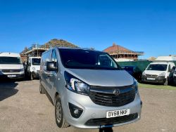 2018 68 VAUXHALL VIVARO 2900 SPORTIVE CDTI CREW CAB VAN - 149K MILES - EURO 6 - 6 SEATS *NO VAT*